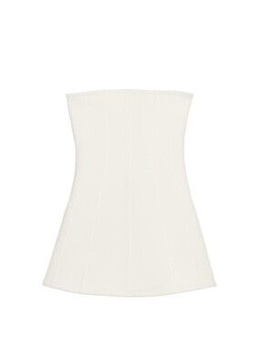 Zara Cream Strapless Dress
